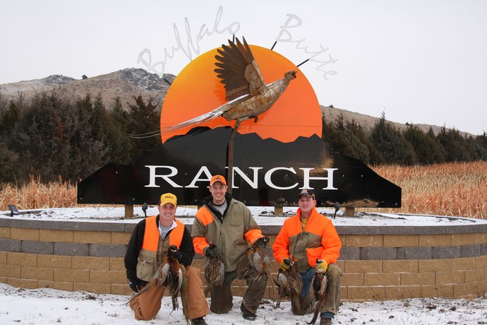 Andy of Kohler, Ryan of 3plains & Andy of 4.0 Bus Services on a late season hunt at Buffalo Butte Ranch