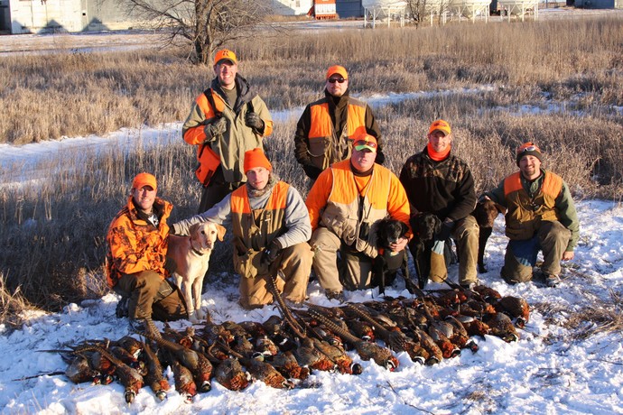 Great late season pheasant hunting at 3plains.