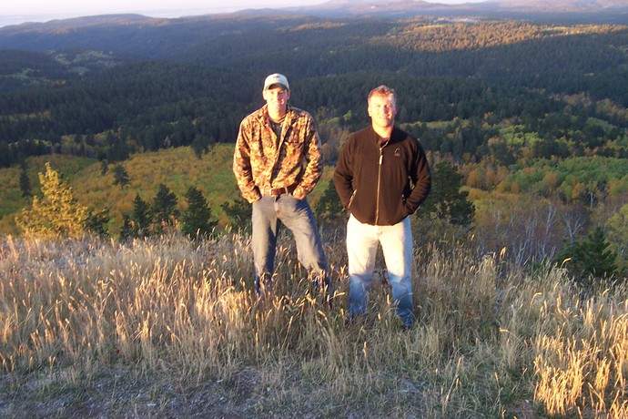 Ryan of 3plains elk hunting in the Black Hills with guide Clint DeBoer.