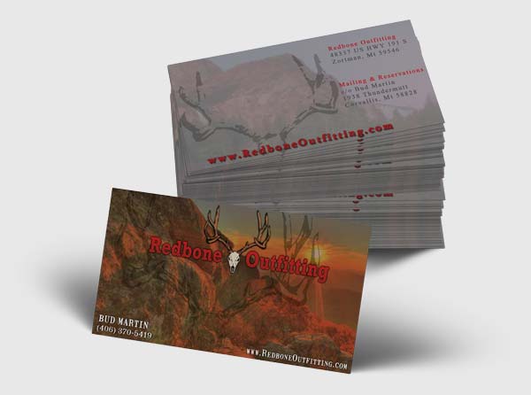 Montana Outfitter Business Cards