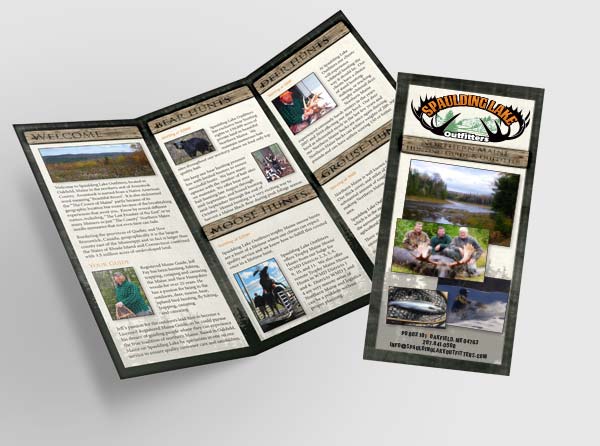 View Brochure Design for Maine Hunting Outfitter