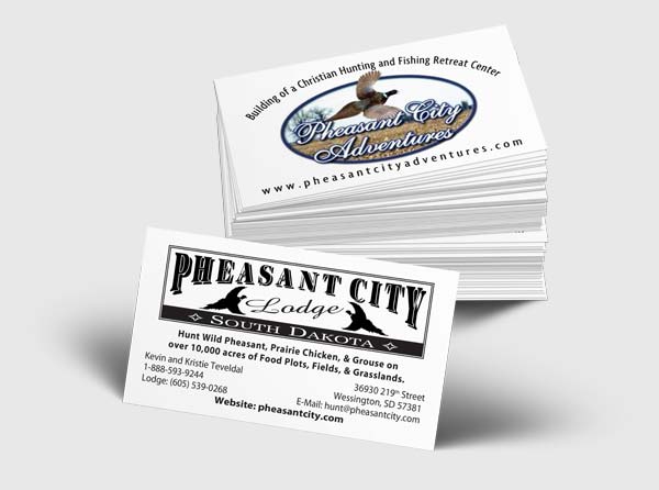 View Pheasant Hunting Lodge Card Design + Printing